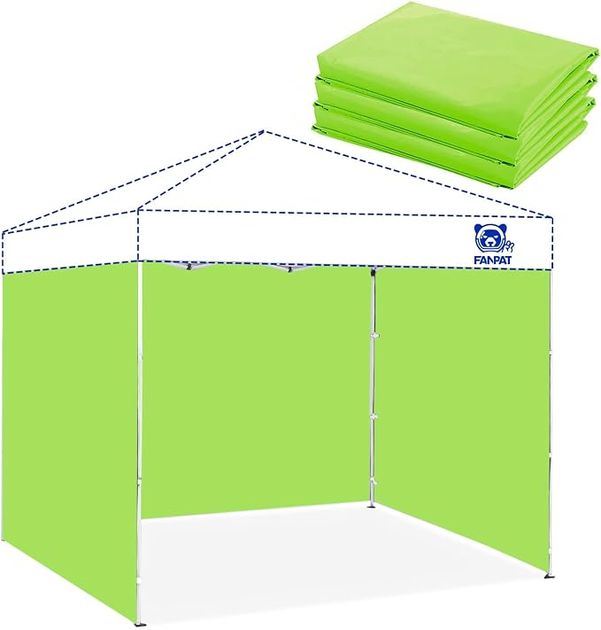 3PCS Canopy Sidewalls for 10x10 Pop Up Canopy Tent Waterproof, 99% UV Protection by FANPATUS