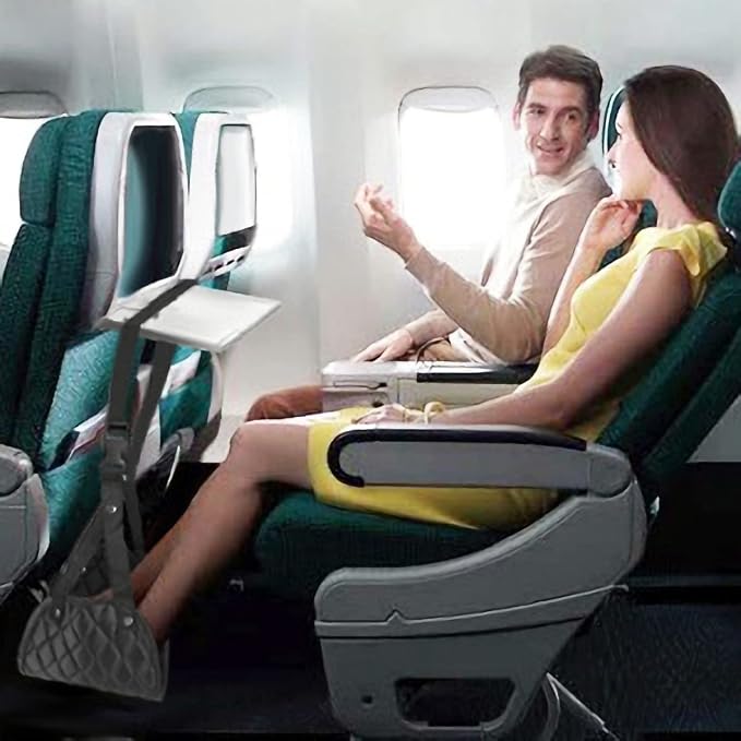 Airplane Foot Rest, Perfect Airplane Travel Essentials, Portable Foot Hammock - Image 8