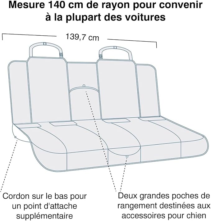 Kurgo Heather Bench Seat Cover - Image 2