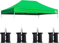 Eurmax USA Pop Up Canopy Top Gazebo Tent Cover Replacement Top Only, Bonus 4PC by Eurmax