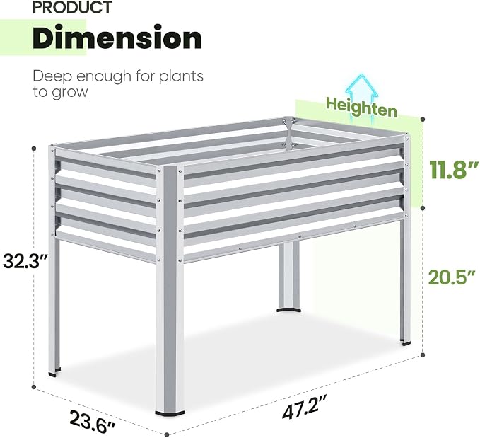 KING BIRD Large Raised Garden Bed - Image 7