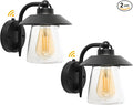 LUTEC 2 Pack Dusk to Dawn Outdoor Indoor Exterior Light Fixture, Farmhouse Barn by LUTEC