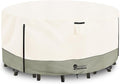 Round Patio Furniture Covers, 600D Heavy Duty Waterproof Outdoor Furniture Cover by LSongSKY