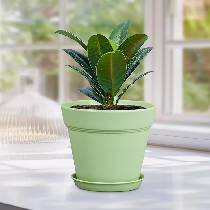 4 inch Small Plastic Nursery Pots, 16 Pack Plant Pots - Image 6
