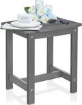 Y&M Outdoor Side Table, HIPS Adirondack Small Single Table, Waterproof Square by YM