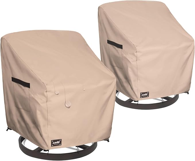 JinHrtoyi Outdoor Chair Covers 2 Pack, 35Wx37Dx38H inches Patio Chair Cover by JinHrtoyiFurnitureCovers