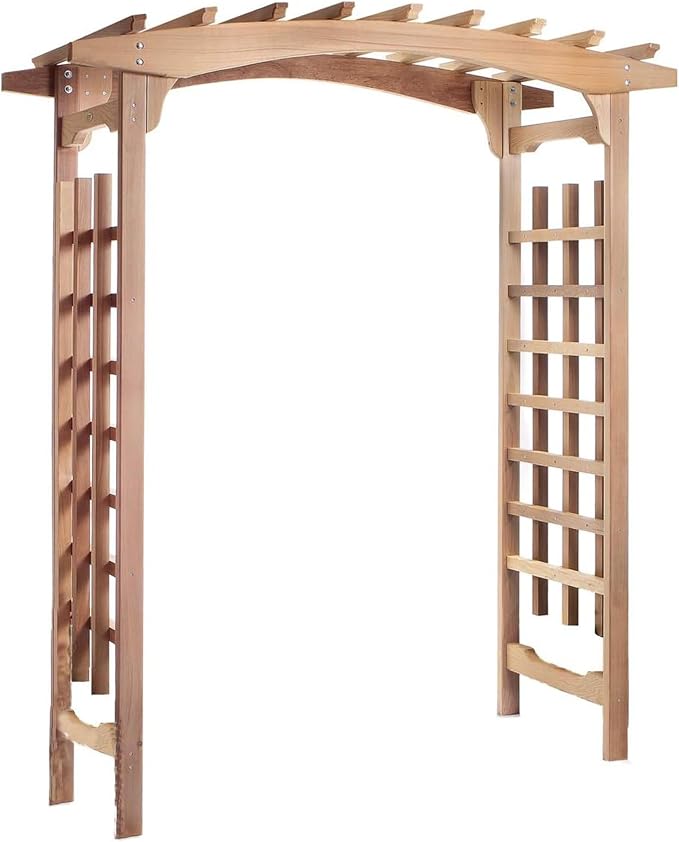 All Things Cedar 6-Foot Pagoda Arbor Garden Arch Trellis by AllThingsCedar