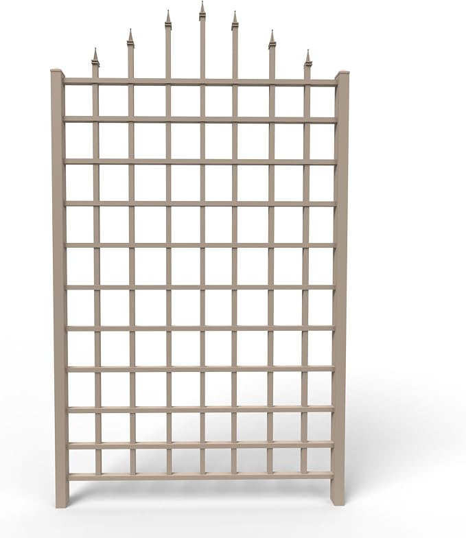 Dura-Trel Winchester 57 x 95 Inch PVC Vinyl Outdoor Garden Patio Trellis by Dura-trel