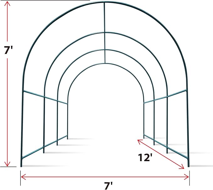 YardGrow Large Garden Support Arch Frame Climbing Plant Arch Arbor - Image 8