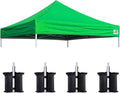 Eurmax USA New 10x10 Pop Up Canopy Replacement Canopy Tent Top Cover, Instant by Eurmax