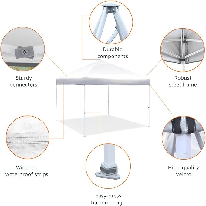Amazon Basics Outdoor Pop Up 10 x 10 Canopy Tent - Image 3