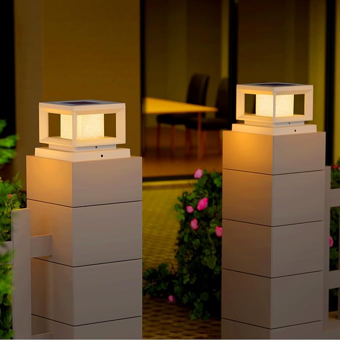 Mlambert 8 Pack Solar Post Lights Outdoor, Waterproof Fence Cap - Image 7