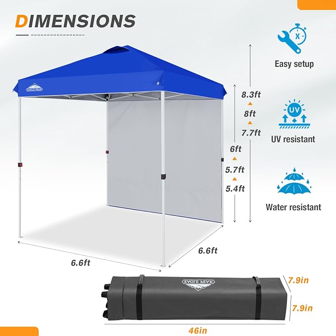 EAGLE PEAK Commercial Canopy 6.6x6.6 Pop Up Canopy Tent - Image 3