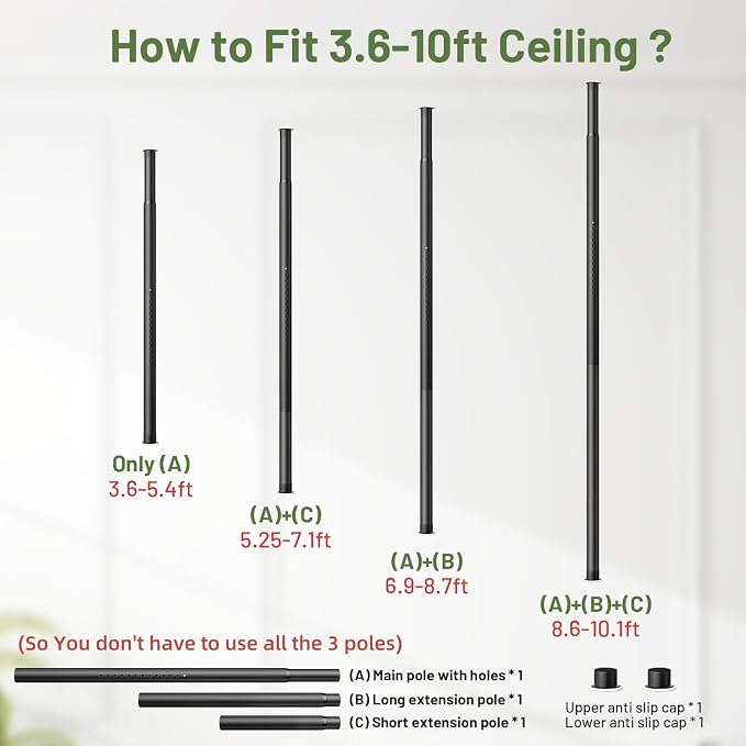 Tension Rod Plant Stand, Plant Poles - Image 9
