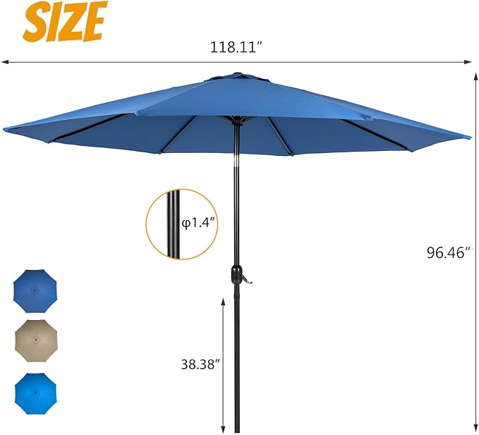 Crownland 3-Piece Wicker Outdoor Furniture Bar Set, 2 Stools and 1 Glass Top - Image 7