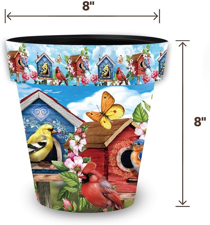 Briarwood Lane Floral Birdhouses Small Planter - Image 5