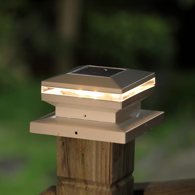 Dynaming 8 Pack Solar Post Lights, Outdoor Decorative Posts Cap Light, Solar - Image 8