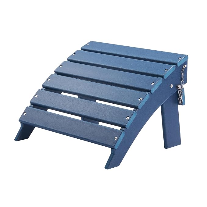 VEVOR Adirondack Ottoman, 15.7L x 18.9W x 13H Inch HDPE Plastic Folding - Image 10