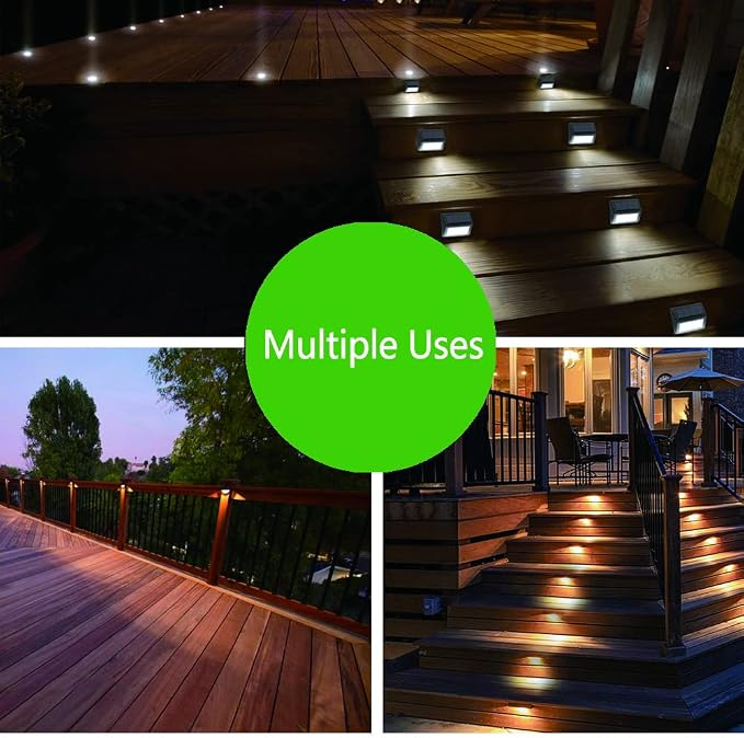 Solar Lights Outdoor, Waterproof Solar Powered Deck Step Lights - Image 2