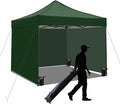 10x10 Pop up Canopy Tent with Sidewalls, Heavy Duty Waterproof Sun Shade Canopy by AERGERGER