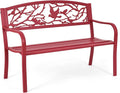 Tangkula Metal Outdoor Garden Bench Park Bench, Patio Bench by TANGKULA