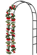 Iron Pergola Arbor Practical, 7.9 Feet High x 4.6 Feet Wide, Assemble Easily by SCENDOR