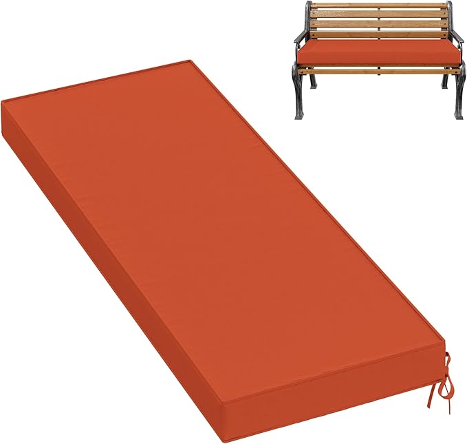 Premium Outdoor Bench Cushions for Patio Furniture 3.5inches Memory Foam Bench by Pakunoda
