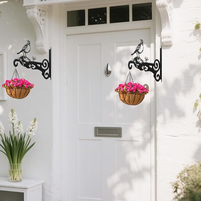 2-Pack Aesthetic Plant Hanger Indoor and Outdoor – 10 Inch Metal Hanging Plant - Image 7