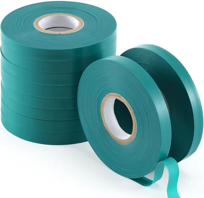10 Pcs 150 Feet x 1/2" Wide Stretch Tie Tape Green Plant Garden Tie, Garden by TELENT+OUTDOORS