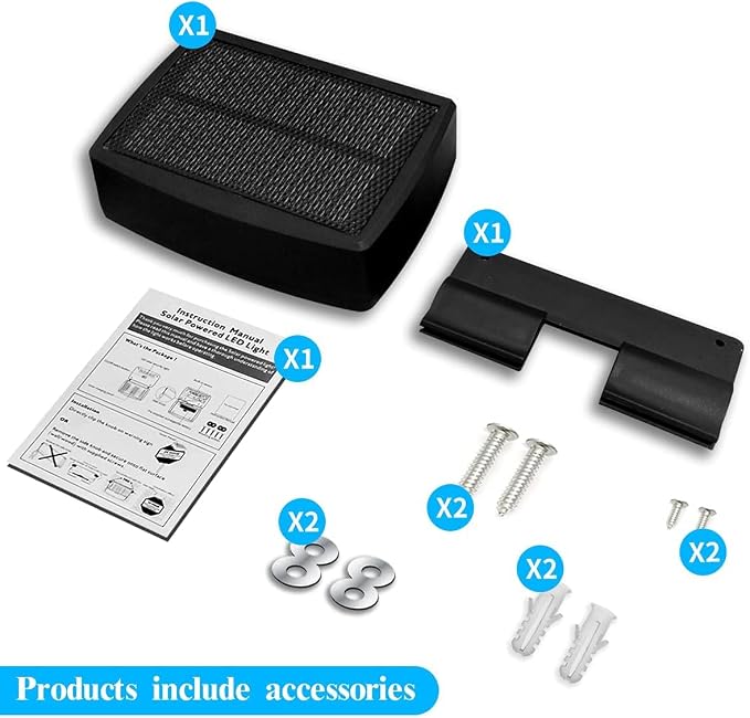 OOSSXX Solar Power Deck LED Light Clip-On Yard Security Sign Spotlight - Image 9