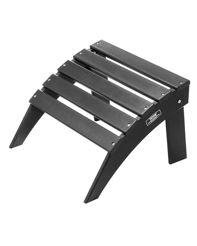 VEVOR Adirondack Ottoman, 18.7L x 19.7W x 13H Inch HDPE Plastic Folding by VEVOR