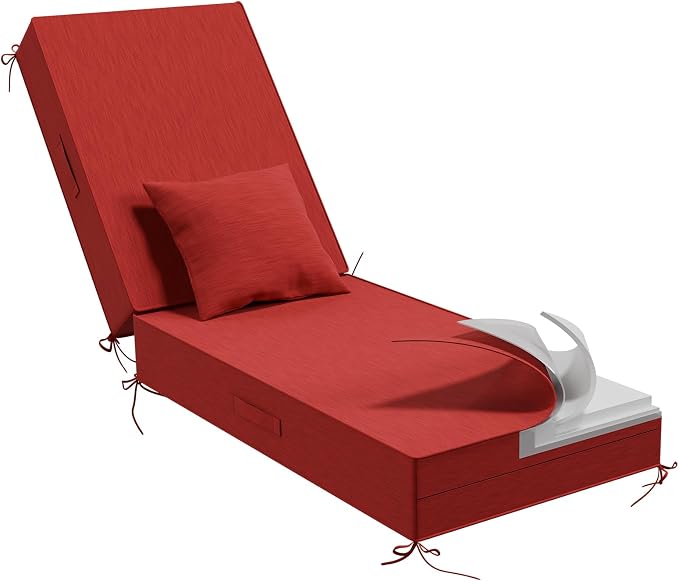 Outdoor Water-Resistant Olefin Chaise Lounge Cushions by Aofeite
