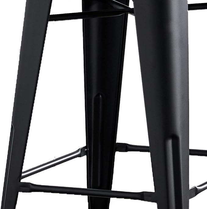 AC Pacific 24” Metal Barstool Set of 4 – Country Rustic Style - Image 7