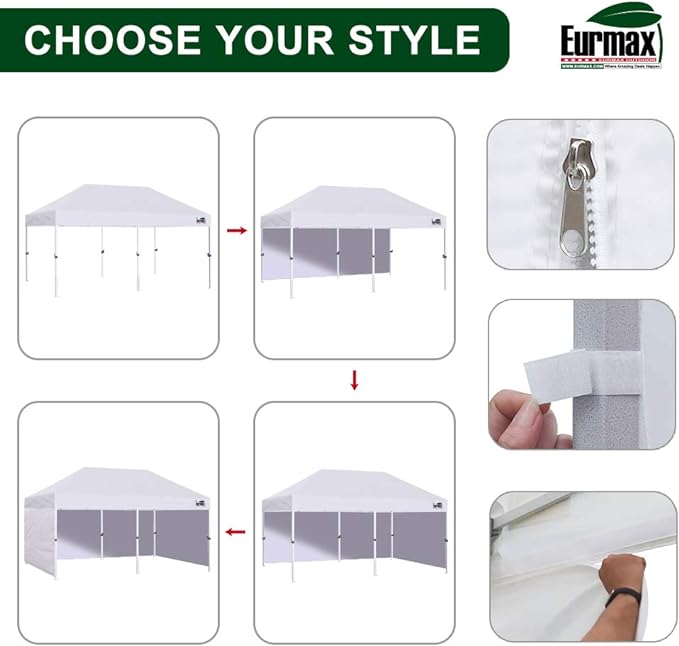 Eurmax USA 10'x20' Pop Up Canopy Tent Commercial Instant Canopies - Image 7