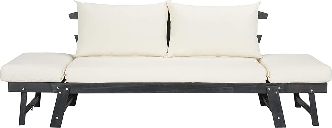 Safavieh PAT6745A Outdoor Collection Tandra Grey Modern Contemporary Daybed Day - Image 8