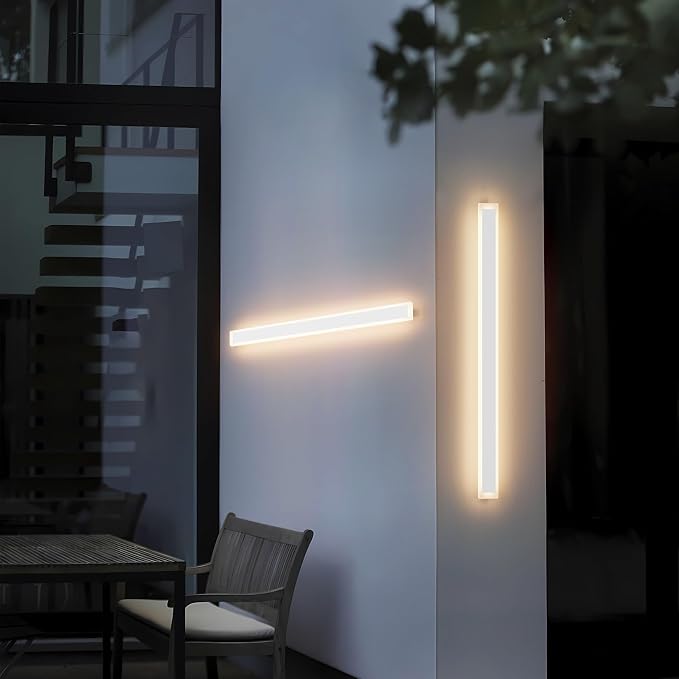 2 Pack 39.4In Long Outdoor Wall Light, Modern Outdoor Wall Sconces IP65 - Image 8