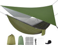 Camping Hammock with Rain Fly Tarp and Mosquito Net Tent Tree Straps, Portable by WELCOMETOFIRINER