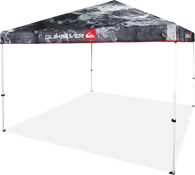 Quiksilver 10x10 Pop Up Canopy – UPF 50+ Outdoor Beach Tent by Quiksilver