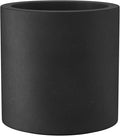Kante 12.6" Dia Round Concrete Planter, Modern Style Large Cylindrical Plant Pot by Kante