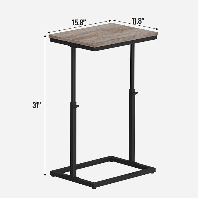 TUTOTAK End Table, Side Table, Tall Couch Table, Sofa Table, Living Room - Image 7