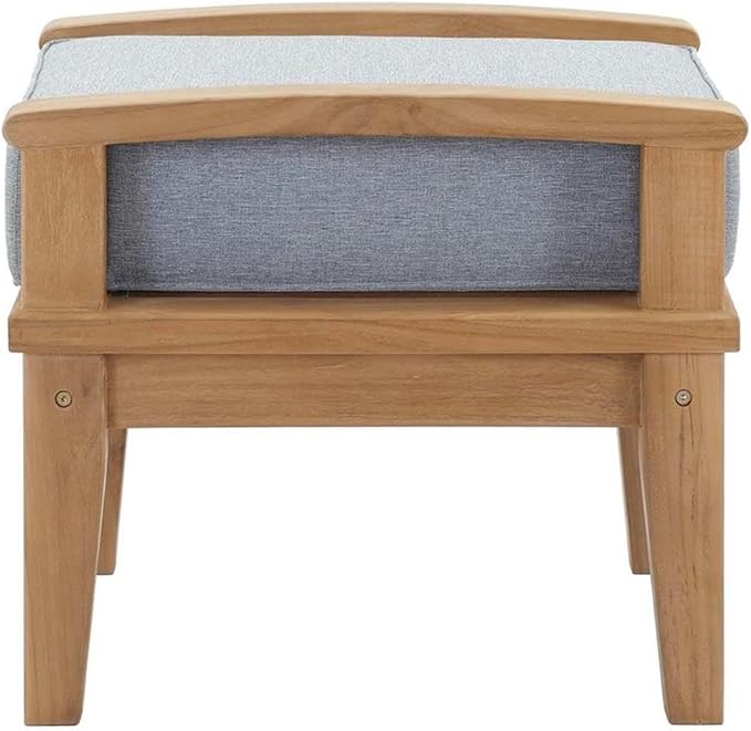Modway EEI-1152-NAT-GRY-SET Marina Premium Grade A Teak Wood Outdoor Patio - Image 5