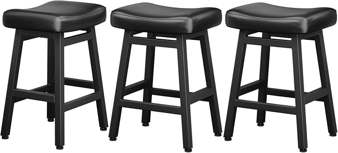 Counter Height Bar Stools Set of 3, 24 Inch Barstools - Image 9