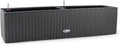 Dexceder 31.5 Inch Rattan Self Watering Planter Indoor Outdoor, Thickened Large by Dexceder