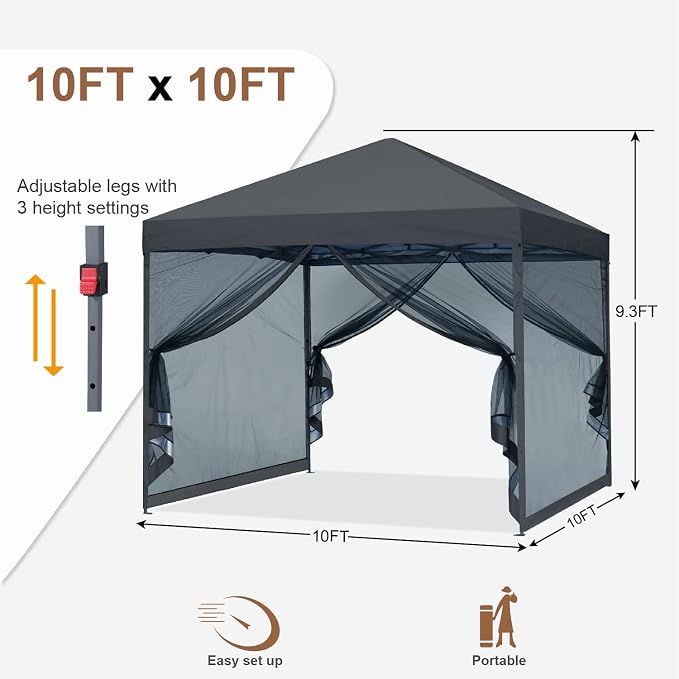 MASTERCANOPY Pop-Up Easy Setup Outdoor Canopy - Image 2