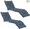 Kigley 2 Pcs Chaise Lounge Cushions 75 x 22 x 5 Inches Soft Lounge Chair by Kigley