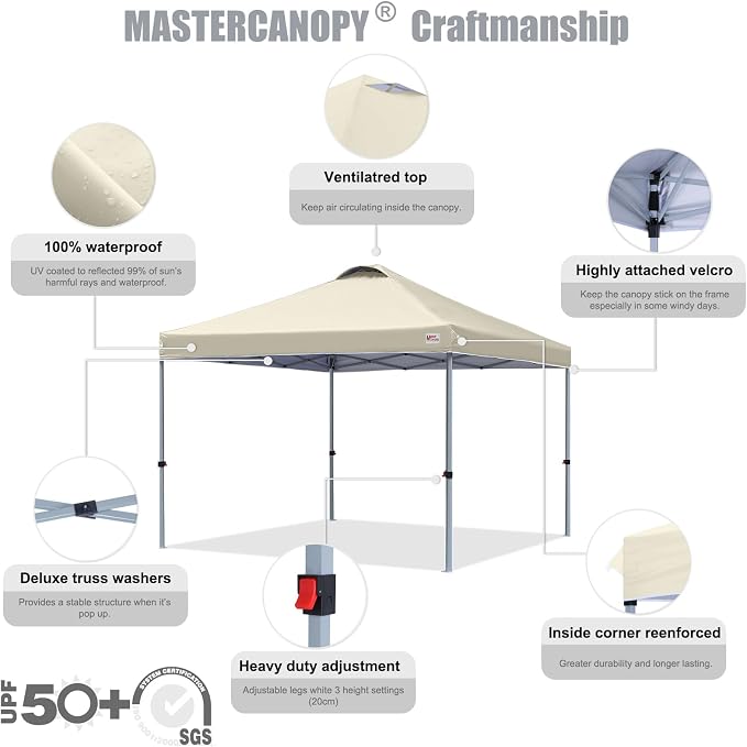 MASTERCANOPY Durable Pop-up Canopy Tent - Image 3
