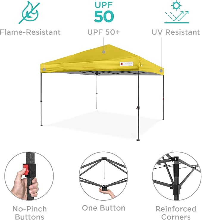 Best Choice Products 10x10ft Pop Up Canopy Tent, Outdoor Shade, 1 Person 1 - Image 4