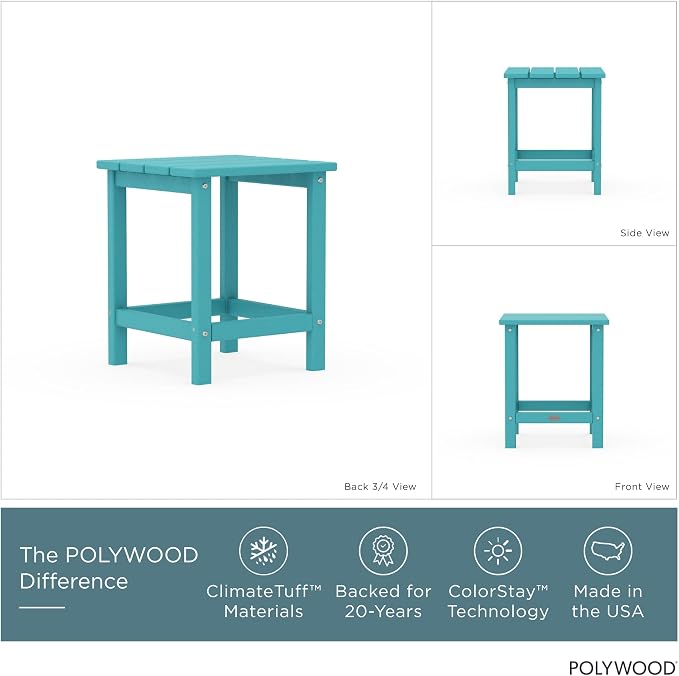 POLYWOOD Long Island 18" Side Table - Image 2