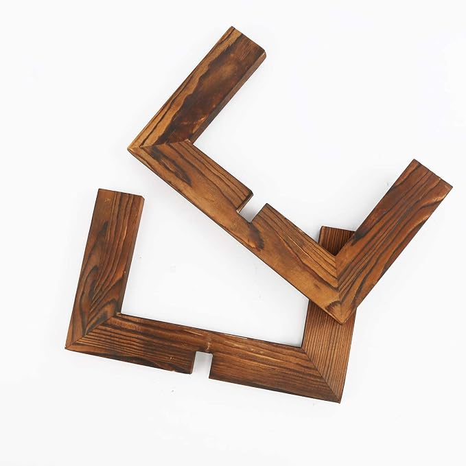 Gendral Forwepup Wood Plant Stand, Mid Century Modern Planter, Rattan Flower - Image 3