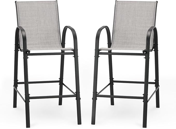 2-Piece Outdoor Bar Stool Set by BUPPLEE
